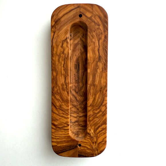 Mezuzah Olive Wood Hand Crafted Judaica Jewish Shin - Picture 4 of 8